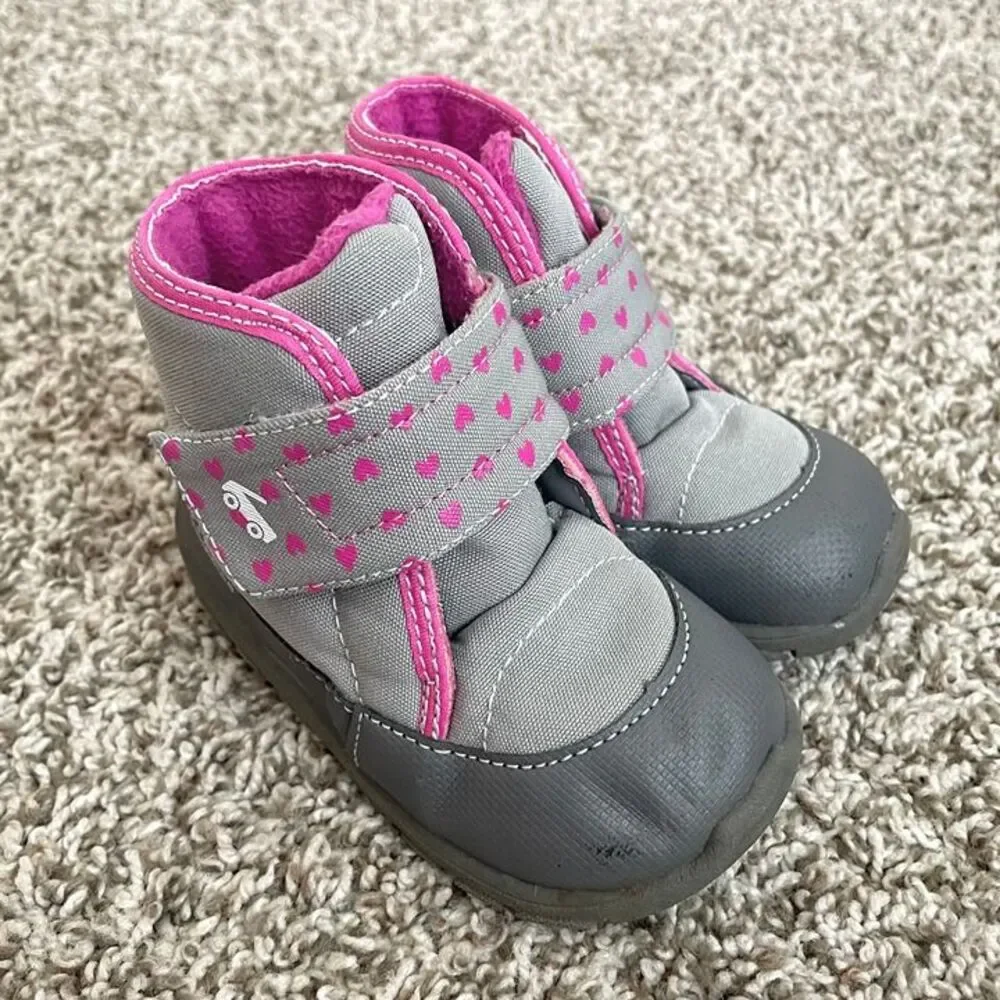 See Kai Run gray pink